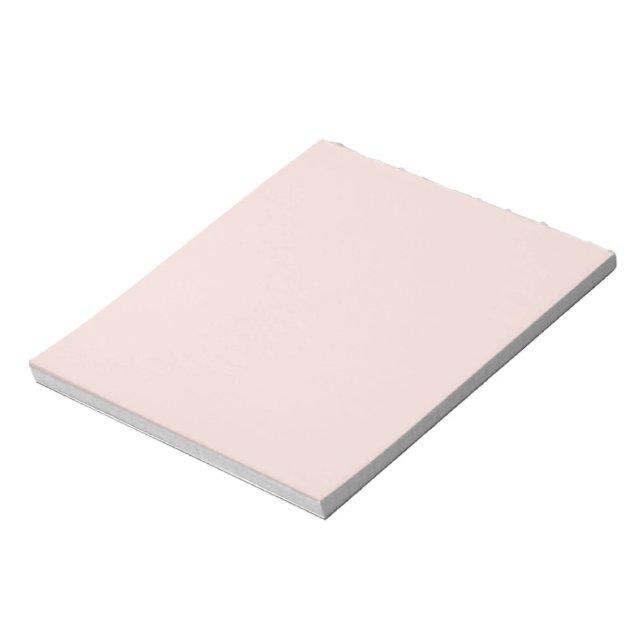 Minimalist blush pink solid plain elegant chic notepad (Rotated)
