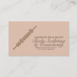 Minimalist Body Contouring Body Sculpting Massage Business Card