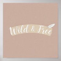 Minimalist Bohemian Art: Wild & Free Feather Arrow