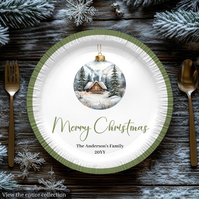 Minimalist Bohemian Christmas Scene Earthy Plates (Minimalist Bohemian Christmas Scene in Earthy Plate

)
