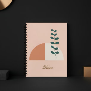 Minimalist Boho Abstract Botanical Notebook