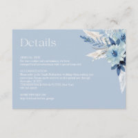 Minimalist boho arch dusty blue flowers pampas