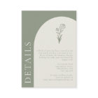 Minimalist Boho Botanical Sage Wedding Details