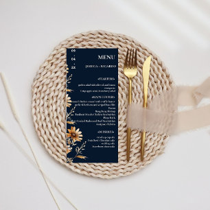  Minimalist Boho Chic Wildflower Wedding Table Menu