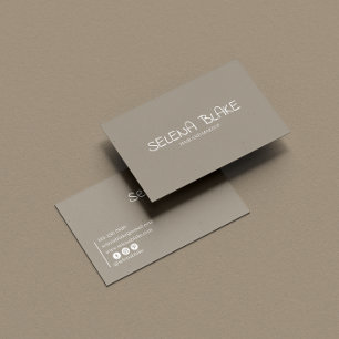 Minimalist Boho gray – Elegant & Aesthetic Chic Business Card