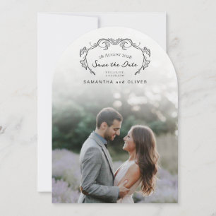 Minimalist Boho Photo Save the Date Invitation
