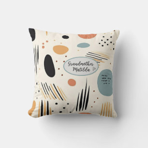 Minimalist boho style personizable cushion
