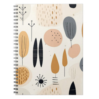 Minimalist Boho-style spiral notebook