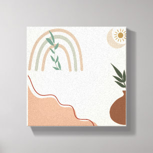 Minimalist Boho Wall Art Neutral Aesthetic Canva