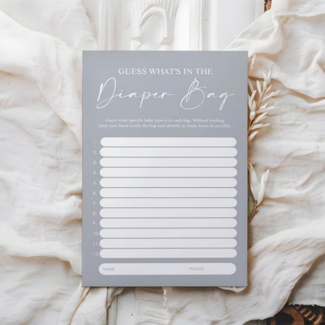 Minimalist Boho What's in the Diaper Bag Game (Creator Uploaded)