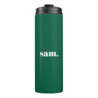 Minimalist bold custom text green