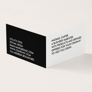 Minimalist Bold Large Text Business Card
