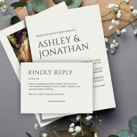 Minimalist Bold Text Highlights Wedding