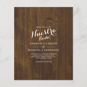Minimalist BOLD TYPOGRAPHY Wedding Invitations Flyer
