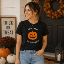Minimalist Boo Crew Pumpkin – Personalised