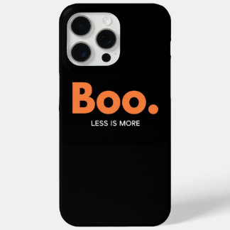 Minimalist Boo Halloween Black iPhone 15 Pro Max C Case