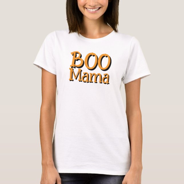 Minimalist Boo Mama T-Shirt (Front)