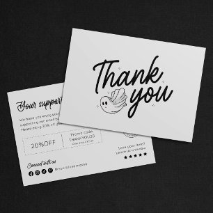 Minimalist Boo-tiful Halloween Spooky Thank You