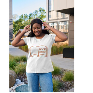 Minimalist Book Lover Design Cozy Reading Aesthe T-Shirt