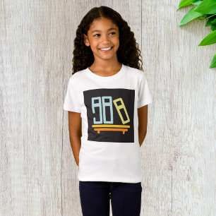 Minimalist Bookshelf Graphic Icon T-Shirt