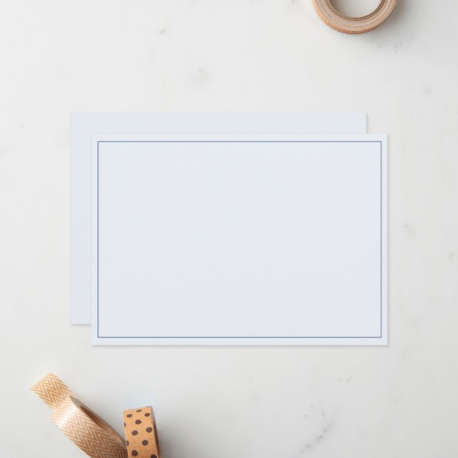 Minimalist Border Flat Card (Front/Back In Situ)