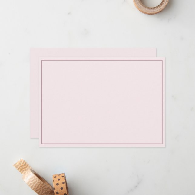 Minimalist Border Flat Card (Front/Back In Situ)
