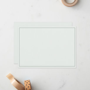 Minimalist Border Flat Note Card