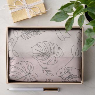 Minimalist Botanical Abstract Beauty Salon Tissue  Paper