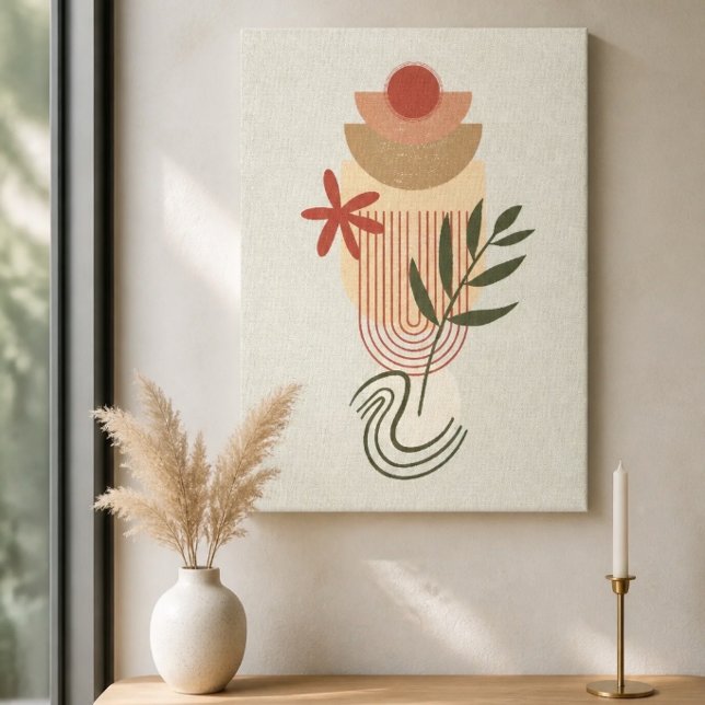 Minimalist Botanical Abstract IV Canvas Print (Creator Uploaded)