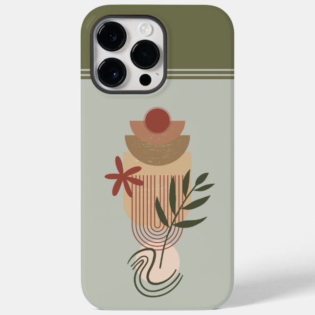 Minimalist Botanical Abstract IV Case-Mate iPhone Case (Back)