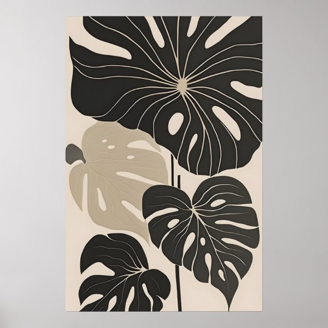 Minimalist Botanical Art Boho Floral Decor (Front)