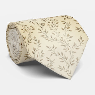 Minimalist Botanical Branches Tie