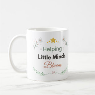 Minimalist Botanical Daisy Teacher Floral Coffee Mug