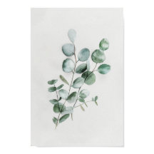 Minimalist Botanical Eucalyptus in Watercolor