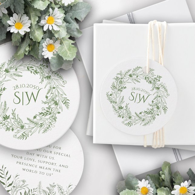 Minimalist Botanical Favor Tag (Creator Uploaded)