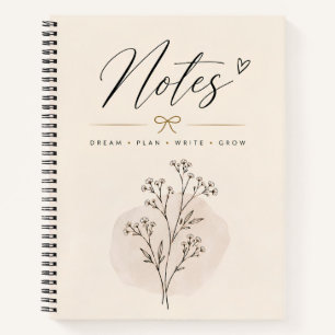 Minimalist Botanical Notebook