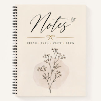 Minimalist Botanical Notebook