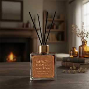 Minimalist Botanical Reed Diffuser Label Template