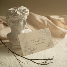 Minimalist Botanical Thank You 