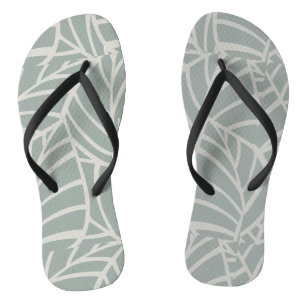 Minimalist Botanical Veins  Jandals