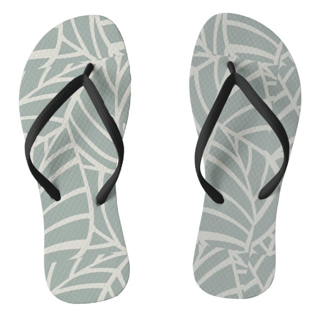 Minimalist Botanical Veins  Jandals (Footbed)