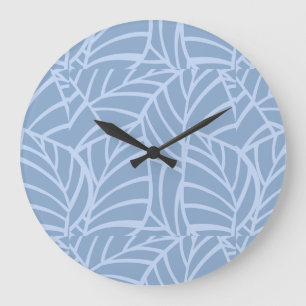 Minimalist Botanical Veins Large Clock