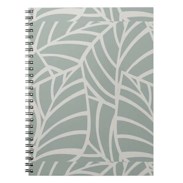  Minimalist Botanical Veins  Notebook (Front)