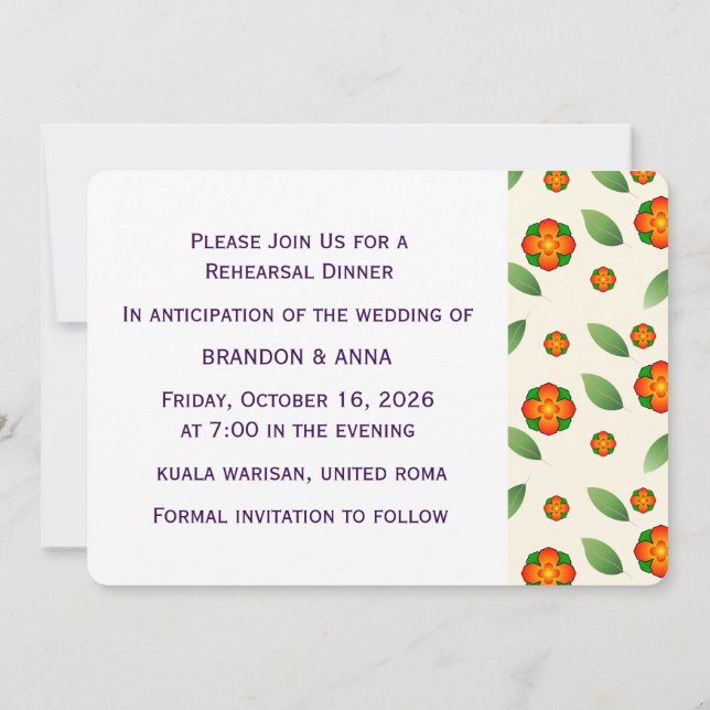 Minimalist Botanical  with Orange Blossom  (Back)