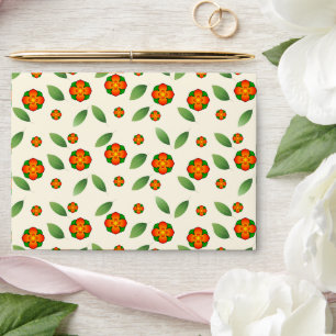 Minimalist Botanical  with Orange Blossom  Envelope