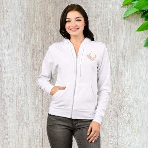 Minimalist Botanical Wreath Modern Neutral  Hoodie