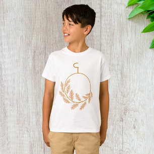 Minimalist Botanical Wreath Modern Neutral  T-Shirt