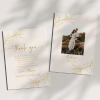 Minimalist Branch Leaf Custom Picture Wedding