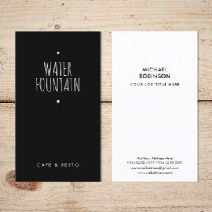 Minimalist Brand Name   Casual Handwriting   Black Business Card