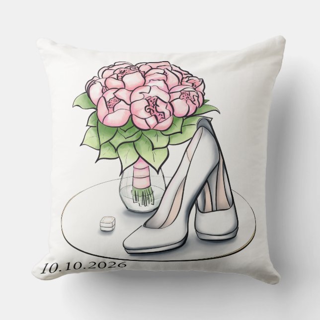 Minimalist Bridal Aesthetics Accent Cushion (Front)